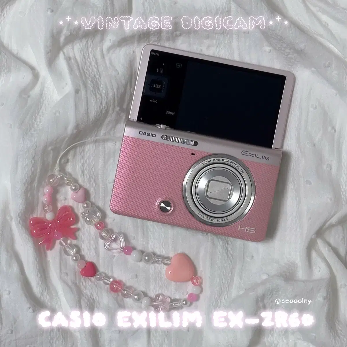 Casio Exilim EX-ZR60 카시오 엑슬림 핑크 빈티지 디카 | 브랜드 중고
